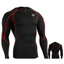 Compression sous la couche de base Top Skin Tight T-shirts à manches longues Sports (SRC61)